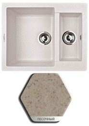Мойка Weissgauff Quadro 600 Granit Песочный в Нижнем Новгороде