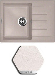 Мойка Weissgauff Quadro 645 Granit Белый в Нижнем Новгороде