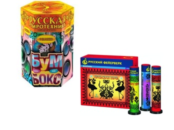 Набор: Батарея салютов "Бум-Бокс" + 3 фонтана "Арабская ночь" в Нижнем Новгороде