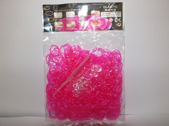 Пакет резинок блестящие малиновые (600 шт) в Нижнем Новгороде