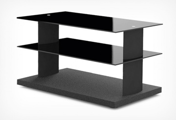 Тумба под аппаратуру Holder TV-2580 Черный+черное стекло в Нижнем Новгороде