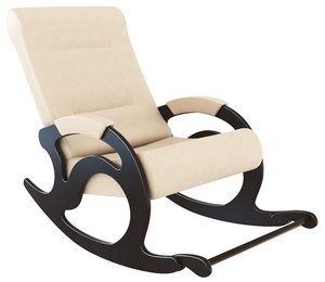 Кресло-качалка "Тироль" эко-кожа, крем в Нижнем Новгороде