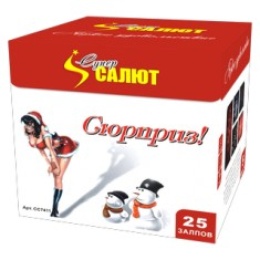 Батарея салютов "Сюрприз" (1" х 25) в Нижнем Новгороде