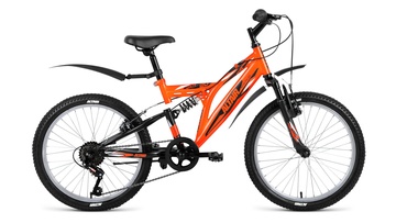 Велосипед Altair MTB FS 20 1.0 оранжевый/черный матовый в Нижнем Новгороде
