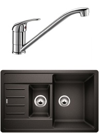 Комплект Blanco Legra 6S Compact, антрацит + Daras, хром в Нижнем Новгороде