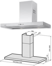 Вытяжка Krona Stella 5P 600 Inox в Нижнем Новгороде