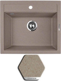 Мойка Weissgauff Quadro 560 Granit Серый беж в Нижнем Новгороде