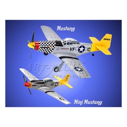 Самолет Art-tech Mini Mustang 2.4G в Нижнем Новгороде