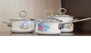 Набор кастрюль №23 Funny pictures белоснежн. 1DB235S в Нижнем Новгороде