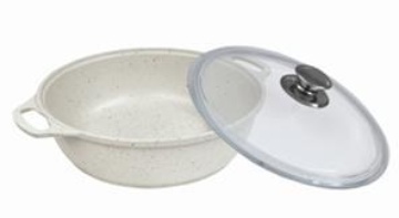 Кастрюля-жаровня 3л алюминиевая литая, АП (светлое) стеклянная к в Нижнем Новгороде